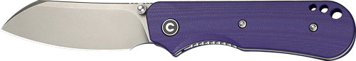 CIVIVI Crabby 2.7" Purple G-10 Handle Stonewash Liner Lock Pocket Knife