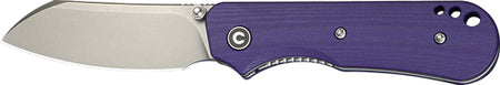 CIVIVI Crabby 2.7" Purple G-10 Handle Stonewash Liner Lock Pocket Knife