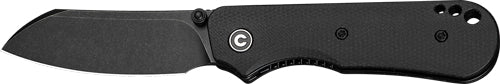 CIVIVI Crabby 2.7" Black Canvas Micarta Handle Black Stonewash Pocket Knife