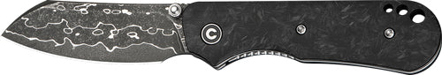 CIVIVI Crabby 2.7" Shredded Carbon Fiber Handle Damascus Pocket Knife