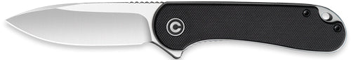 CIVIVI Elementum 2.96" Black G-10 Handle Satin D2 Pocket Knife Clam Pack