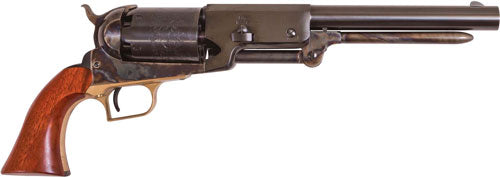 Cimarron CA020C00 1847 Walker Dragoon .44 Cal BP Revolver 9" Blued Steel Barrel Engraved Cylinder Walnut Grip 6 Shot