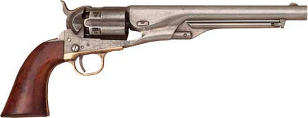 Cimarron 1860 McColloch Black Powder Revolver .44 Caliber 8" Fluted Original Finish Walnut Grip 6 Shot