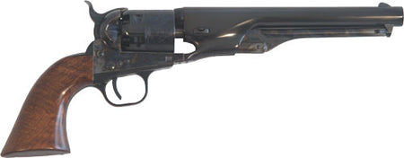 Cimarron 1861 Navy .36 Caliber Black Powder Revolver 7.5" Military Cut for Stock Blued Walnut 6 Shot