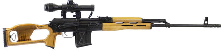 Century Arms RI035VN PSL Rifle w/Optic 7.62x54mmR 10+1 24.50" Black Steel Barrel, Skeletonized Wood Stock