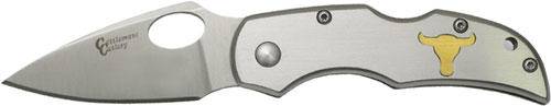 ABKT Cattlemans Cutlery Duece 2.5" Stainless Lockback Folder with Clip