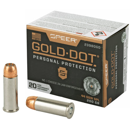 Speer .44 S&W Special 23980GD Gold Dot Personal Protection Hollow Point HP 200 Grain