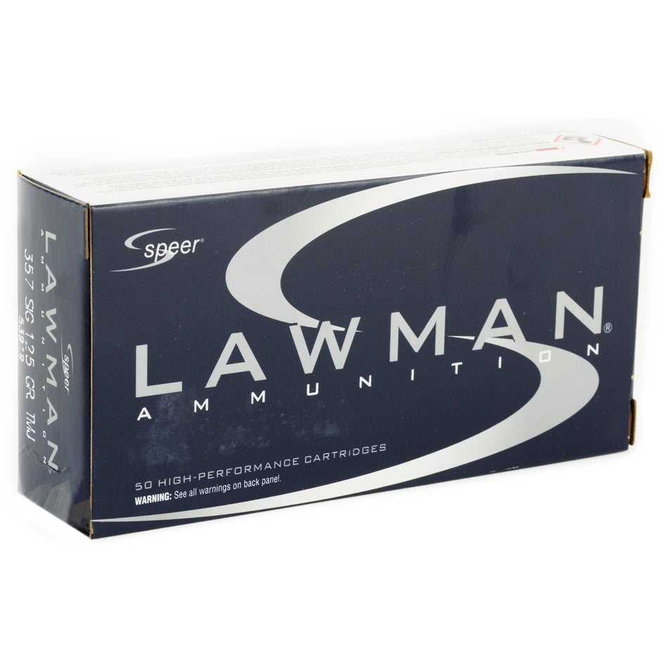 Speer .357 Sig 53919 Lawman Total Metal Jacket Flat Nose 125 Grain