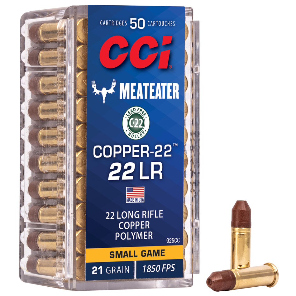 CCI .22 Long Rifle 925CC Copper-22 Copper 21 Grain
