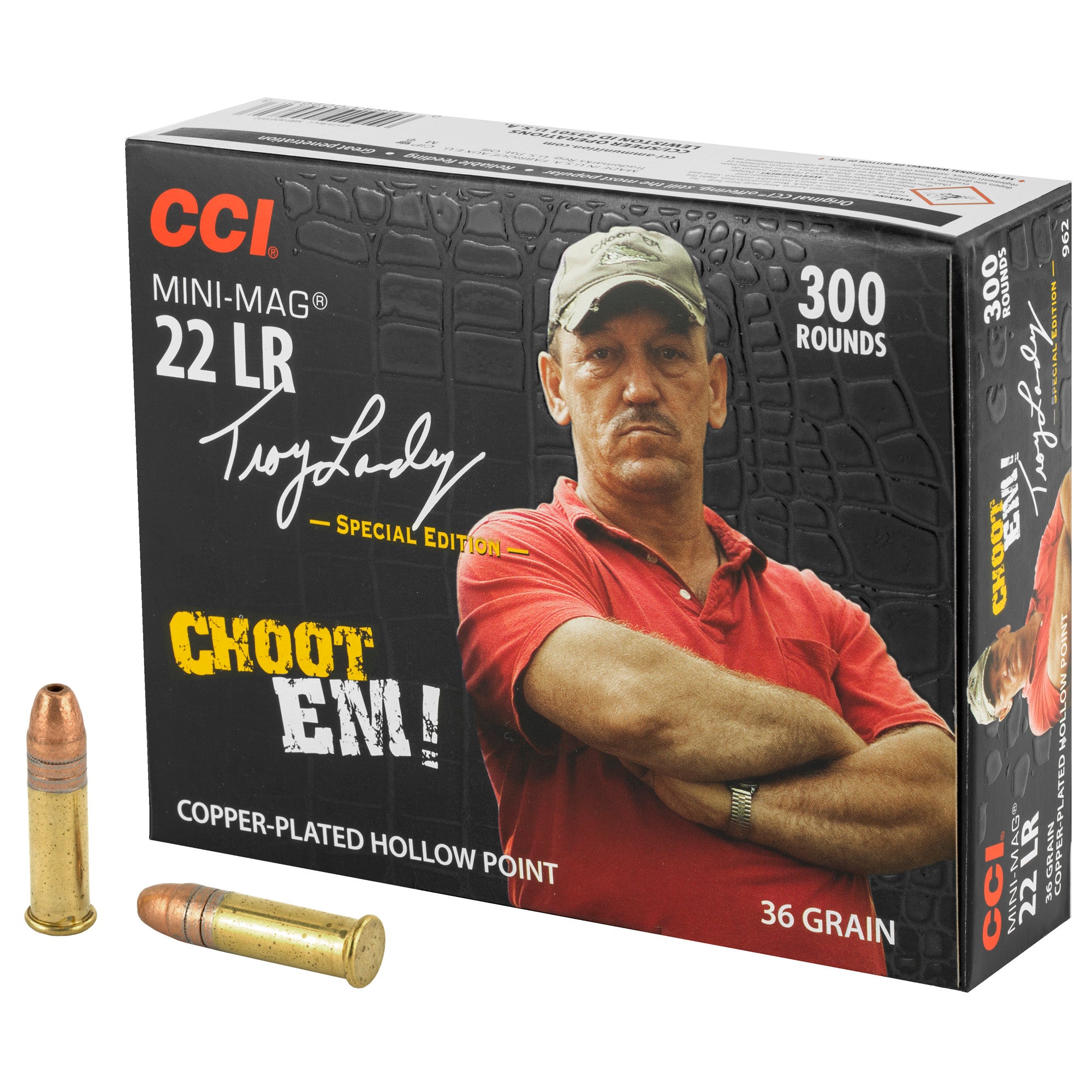 CCI .22 Long Rifle 962 Mini-Mag Varmint Jacketed Hollow Point JHP 36 Grain