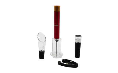 Caliber Gourmet Shotgun Shell Air Pump Wine Bottle Opener with Foil Cutter CBG-1063