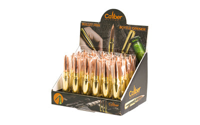 Caliber Gourmet 50 Cal Bullet Shaped Ballpoint Pen, Display Box 24-Pack CBG-DB-04