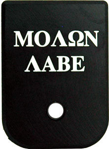 Cruxord Glock Magazine Base Plate Molon Labe Aluminum Gen1-4