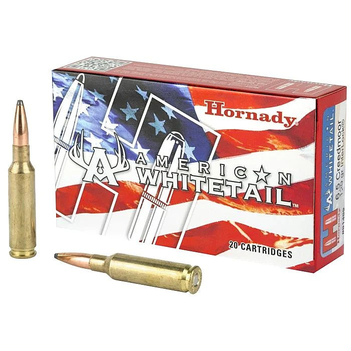 Hornady 6.5mm Creedmoor 81489 American Whitetail InterLock Spire Point 129 Grain