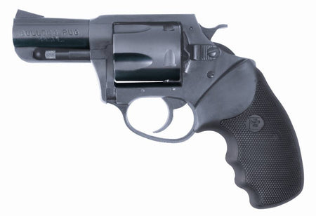 Charter Arms 14420 Bulldog Large Frame 44 S&W Spl 5 Shot 2.50" Black Stainless Steel Barrel, Cylinder & Frame, Black Finger Grooved Rubber Grip, Exposed Hammer