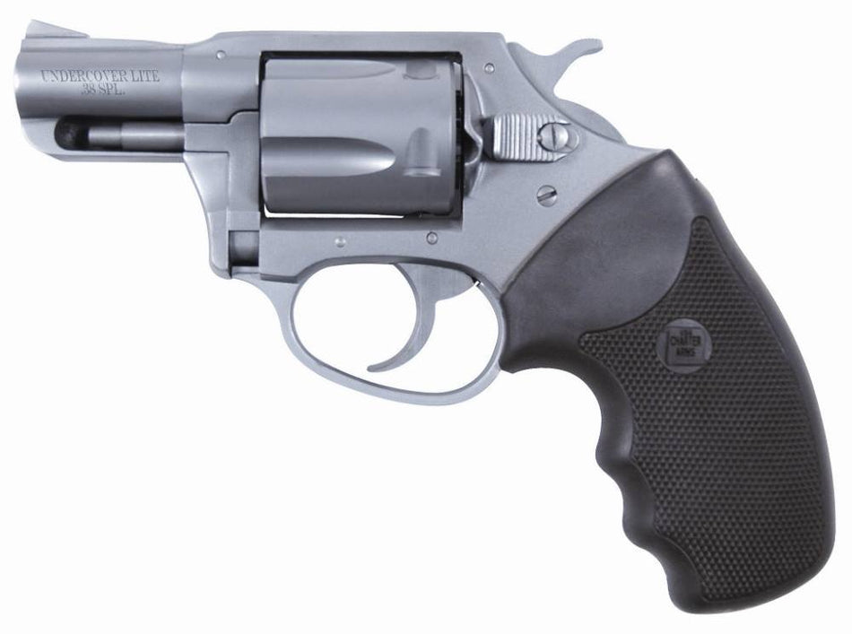 Charter Arms Undercover Lite Compact .38 Special, 5-Shot 2" Stainless Barrel & Cylinder, Exposed Hammer