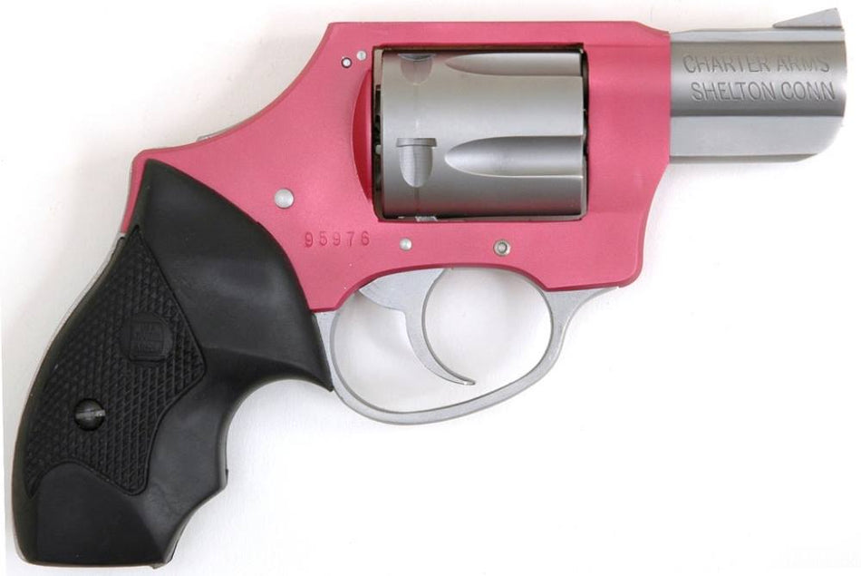 Charter Arms Undercover Lite Pink Lady Small .38 Special, 5-Shot 2" Stainless Barrel & Cylinder, Concealed Hammer