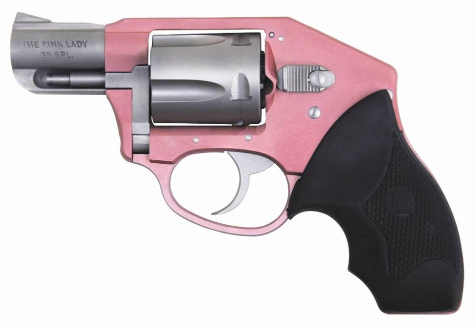 Charter Arms Undercover Lite Chic Lady .38 Special 5-Shot 2" Revolver - Pink Aluminum Frame, Black Rubber Grip