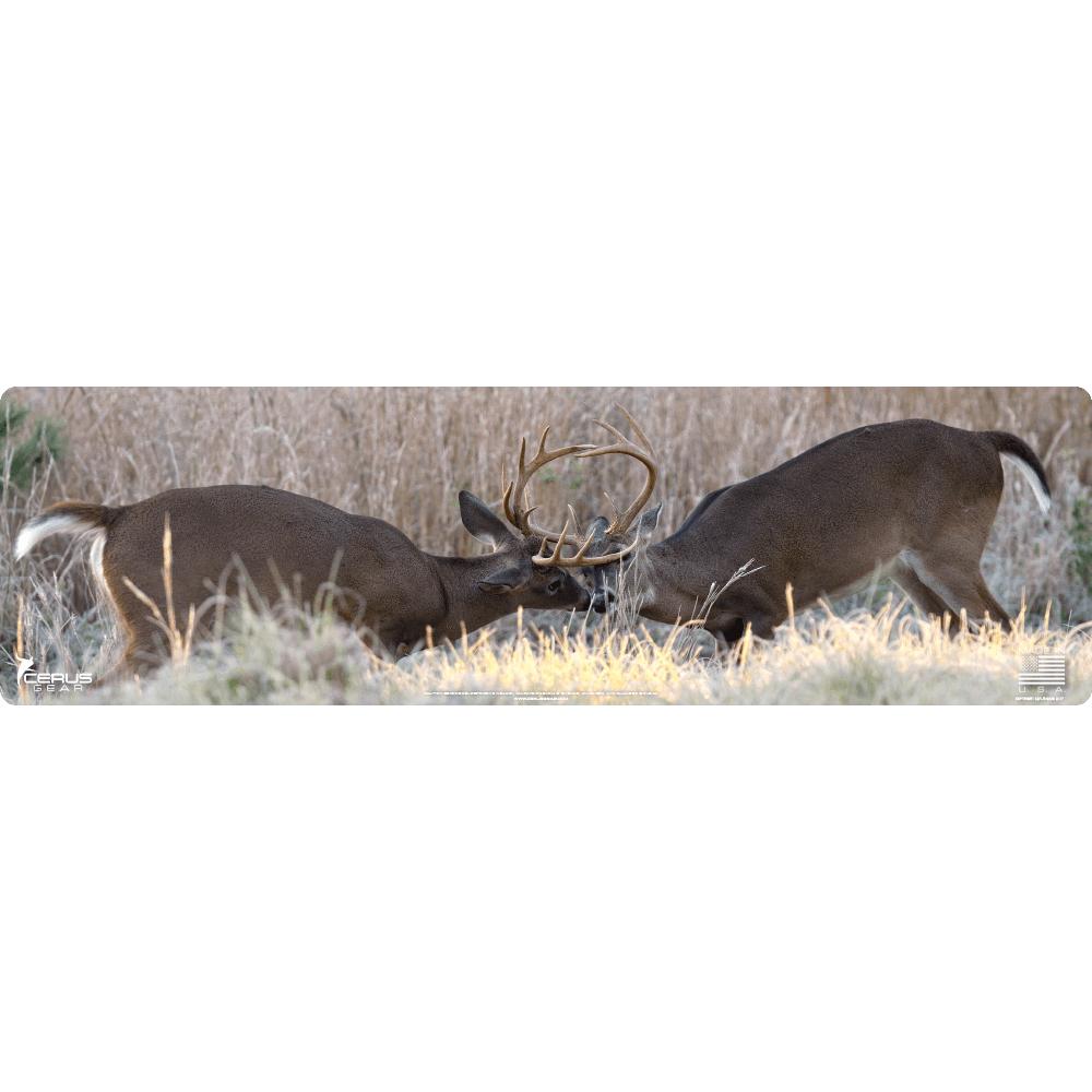 Cerus Gear XXL 14x48 Whitetail Bucks Fighting Cleaning ProMat Full Color