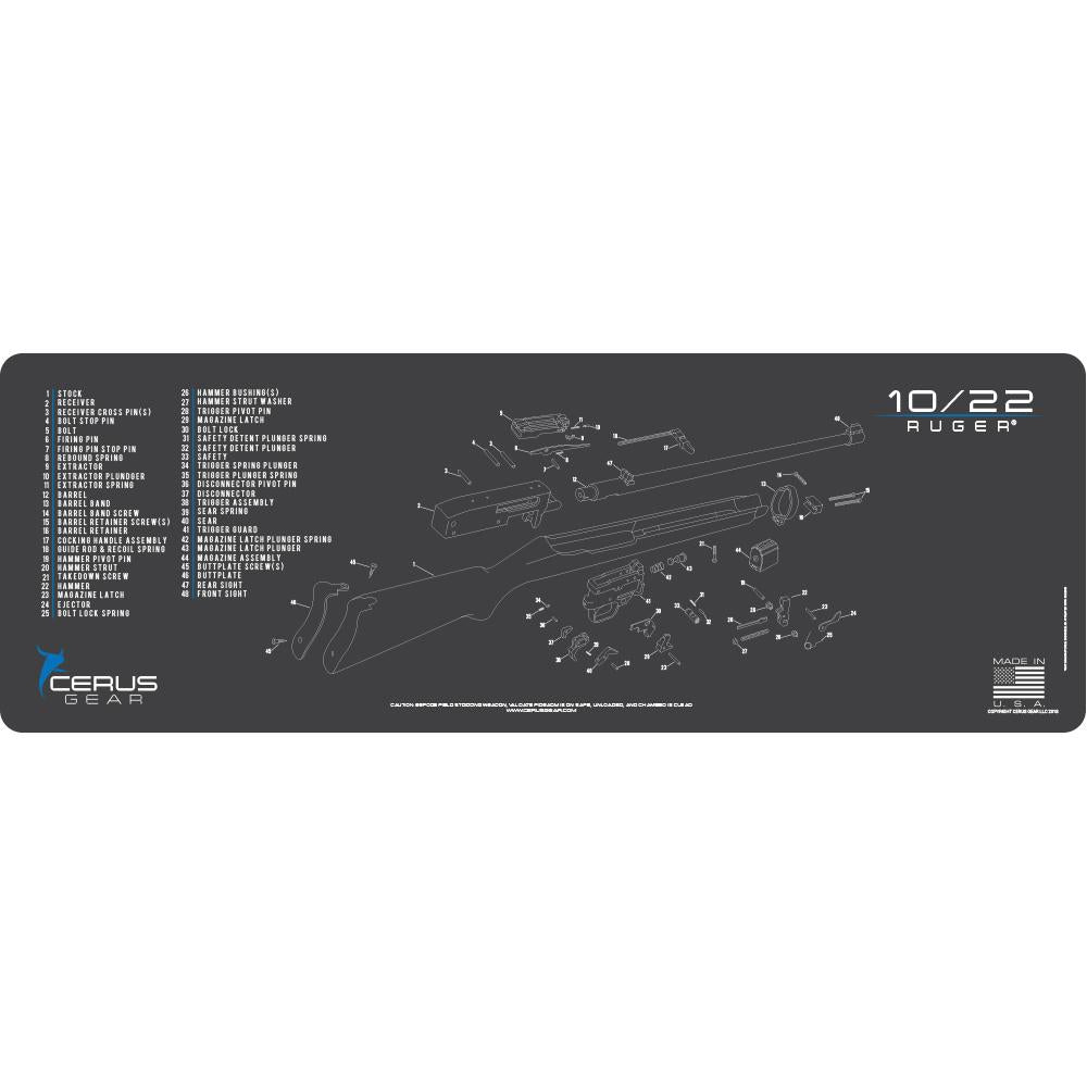 Cerus Gear Ruger 10/22 Schematic ProMat 12x36 Grey