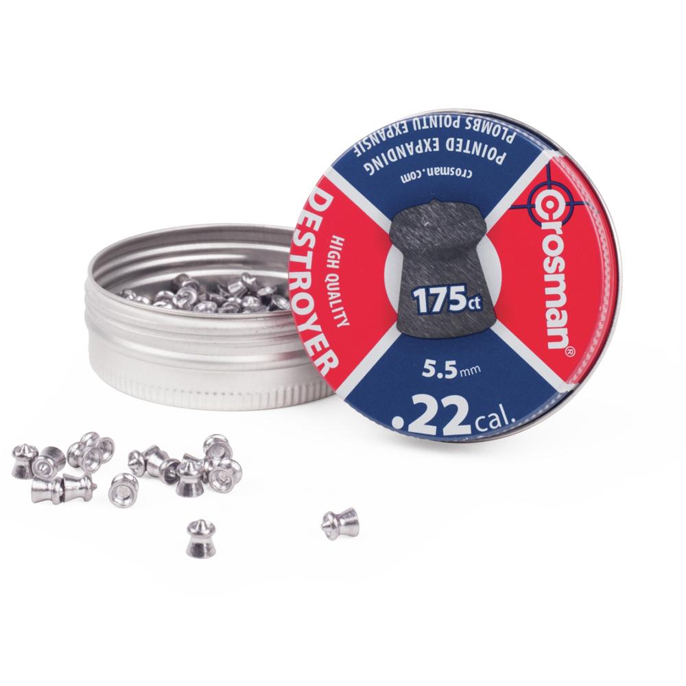 Crosman Destroyer .22 Caliber 5.5mm Pointed Air Rifle Pellets 175/ct