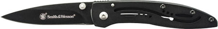 Smith & Wesson Little Pal 3" Black Blade Folding Knife with Dual Thumb Knobs