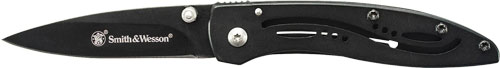 Smith & Wesson Little Pal 3" Black Blade Folding Knife with Dual Thumb Knobs