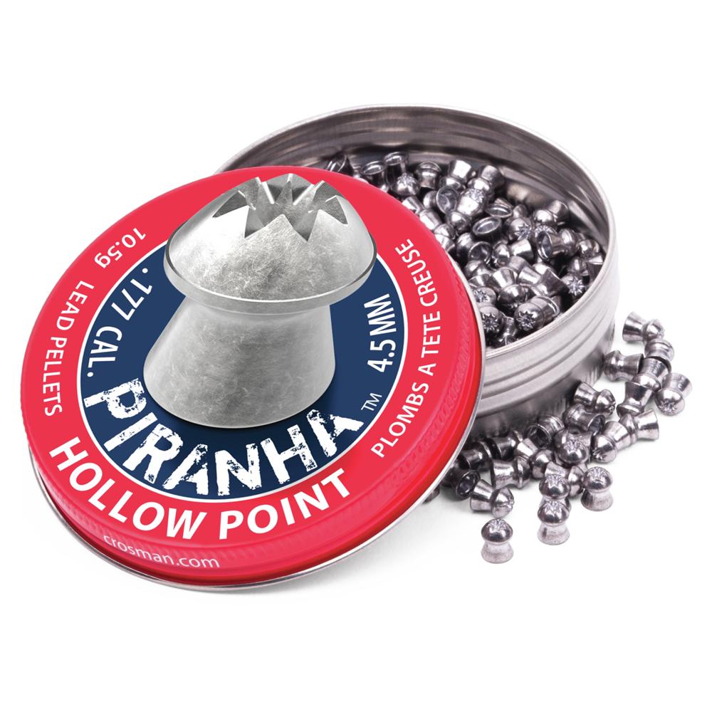 Crosman Piranha .177 Caliber Hollow Point Pellets 10.5gr 400/pk