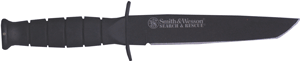 Smith & Wesson Search & Rescue Tanto Fixed Blade Knife 6" Blackened S/S