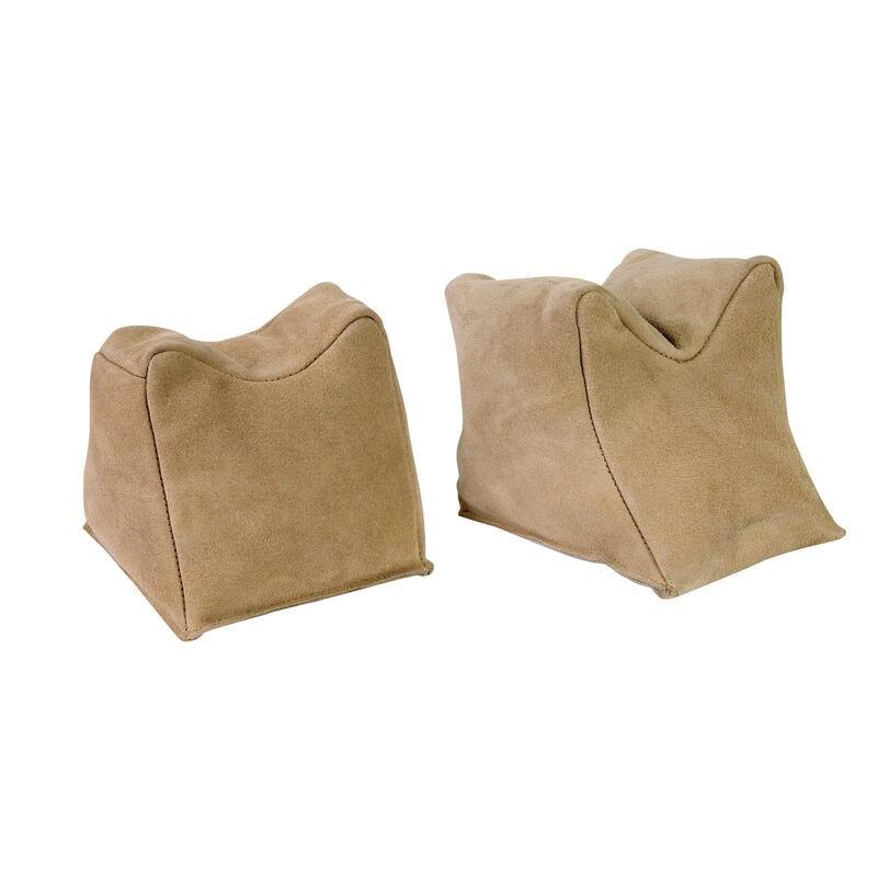 Champion Tan Suede Front and Rear Shooting Sandbag Pair Prefilled