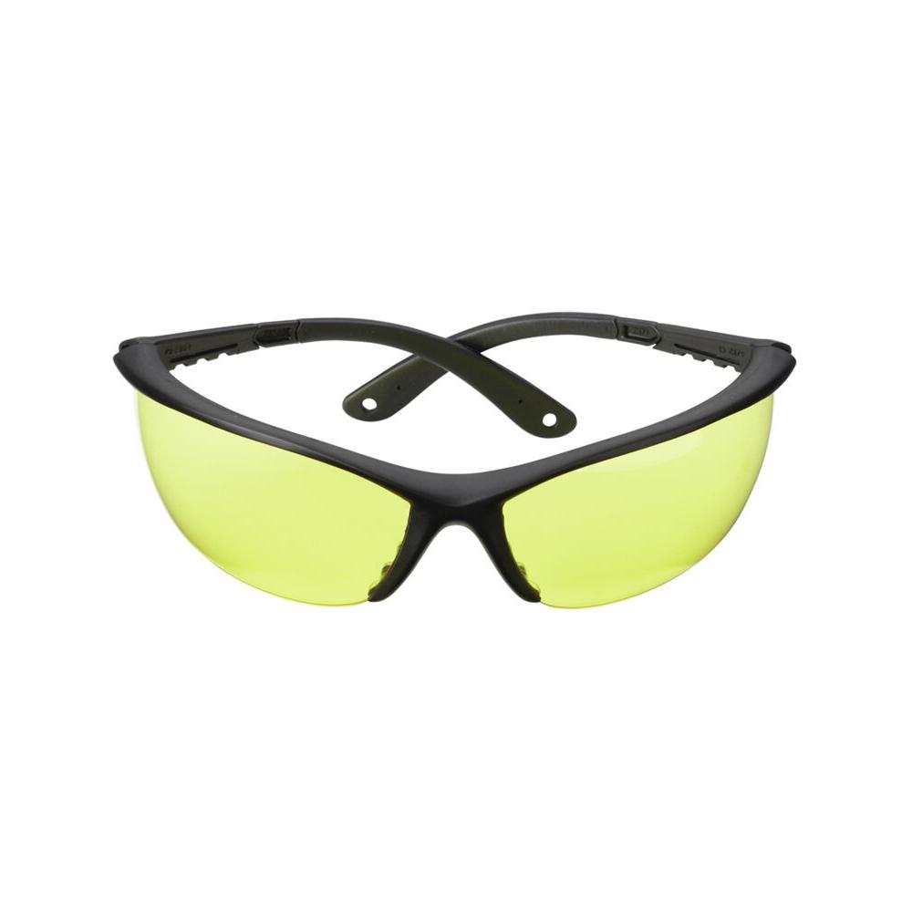 Champion Open Frame Ballistic Shooting Glasses Yellow Lens Black Frame