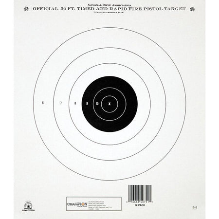Champion GB-2 Timed and Rapid Fire Paper Targets 50 Yd 12/Pack