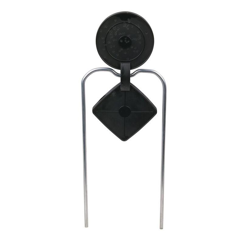 Champion Duraseal Self-Sealing Double Gong Spinning Target Black