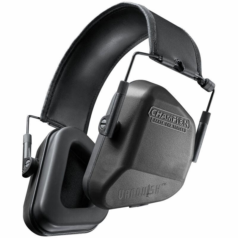 Champion Vanquish 24 NRR Passive Hearing Protection Ear Muffs Black