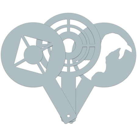 Champion Center Mass AR500 Steel Target Stencils Set of 3