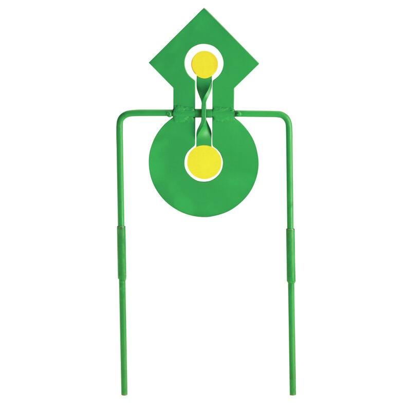 Champion Double Reaction .22 Cal Rimfire Metal Spinner Target Green Yellow