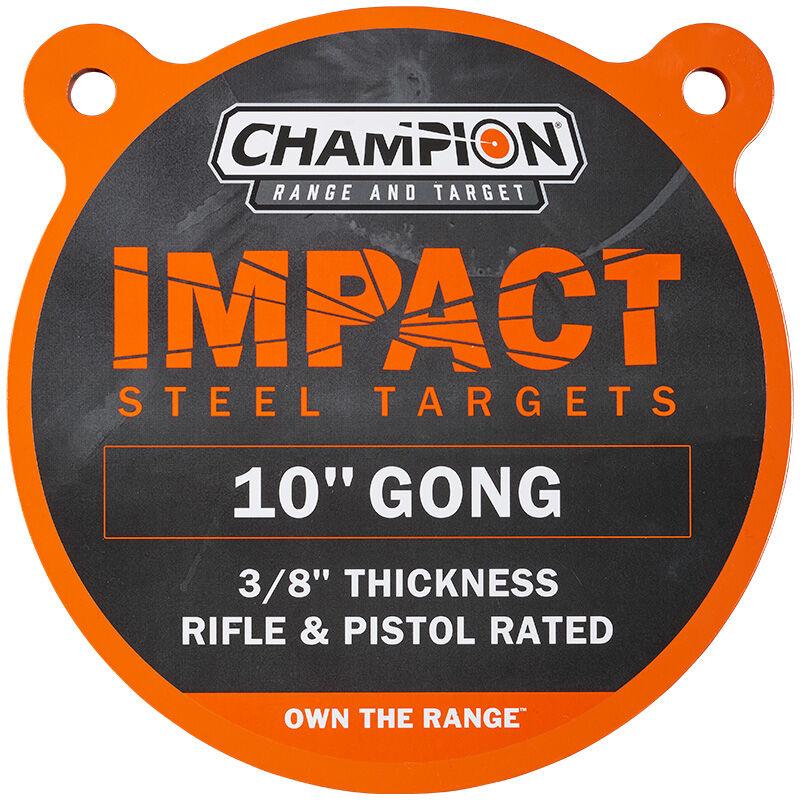 Champion Impact Steel 10 Inch Round Gong Target AR500 3/8 Thick