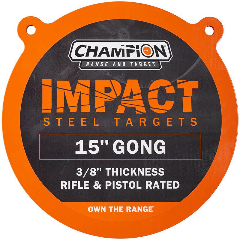 Champion 15" Round Steel Gong Shooting Target AR500 Centerfire Pistol