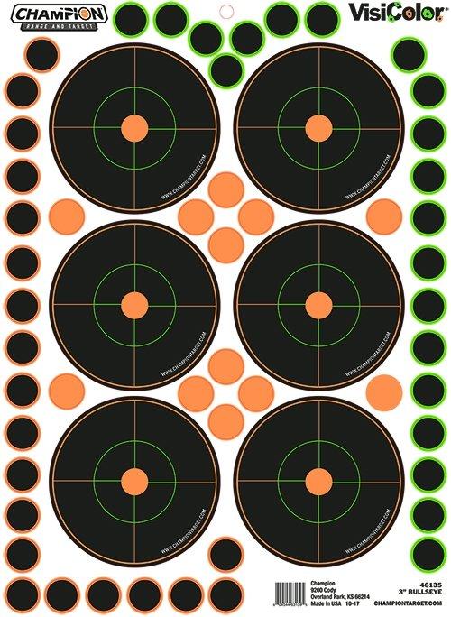 3" Bulls Eye Target 5 Pack with 150 Pasters