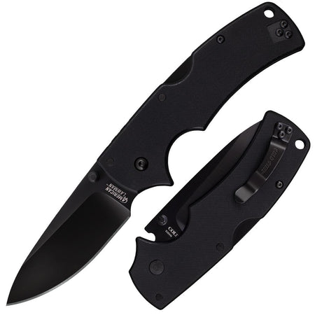Cold Steel American Lawman G-10 Folding Knife with 3.5" Black DLC Drop Point Blade