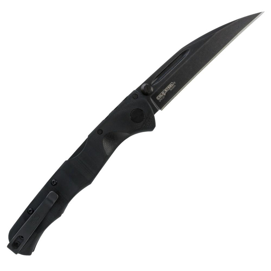 Cold Steel Frenzy II Folder 3-1/2" Sheepsfoot 3V Steel Blade Blackout Finish