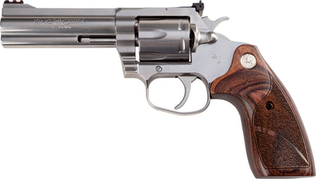 Colt Mfg KCOBRASB4TS King Cobra Target 357 Mag 6 Shot 4.25" Matte Stainless Barrel, Cylinder & Steel Frame. Altamont Wood Grip
