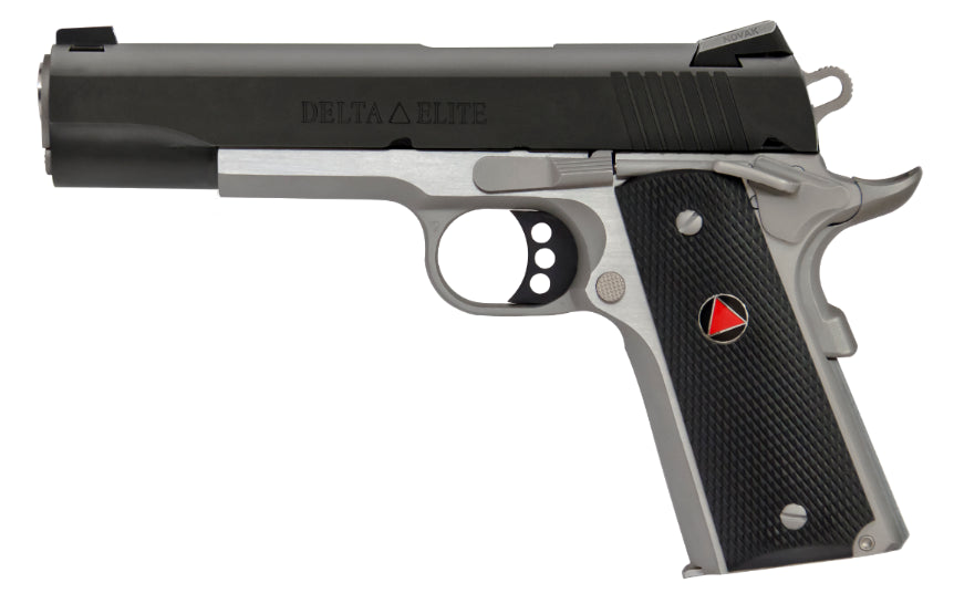 Colt O2020XETT 1911 Delta Elite 10mm Auto 8+1 5-Inch Barrel Pistol, Stainless Frame & Black Slide