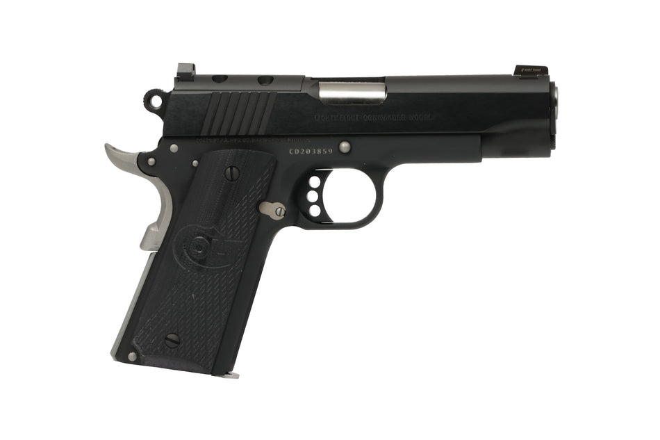 Colt Night Commander .45 ACP 8+1 Optic-Ready Pistol, 4.25" Stainless Barrel, Matte Black Cerakote, Black G10 Grips