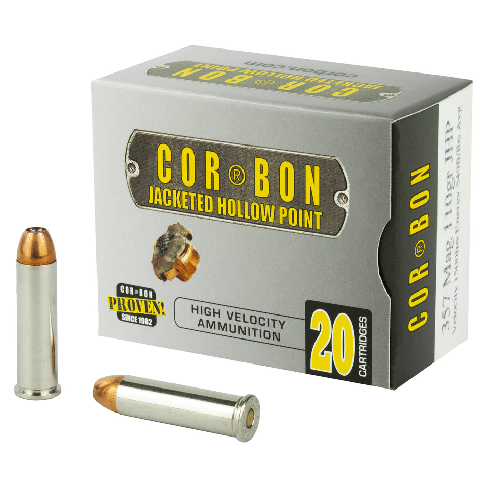 Cor-Bon .357 Magnum 357110 Self Defense Jacketed Hollow Point JHP 110 Grain