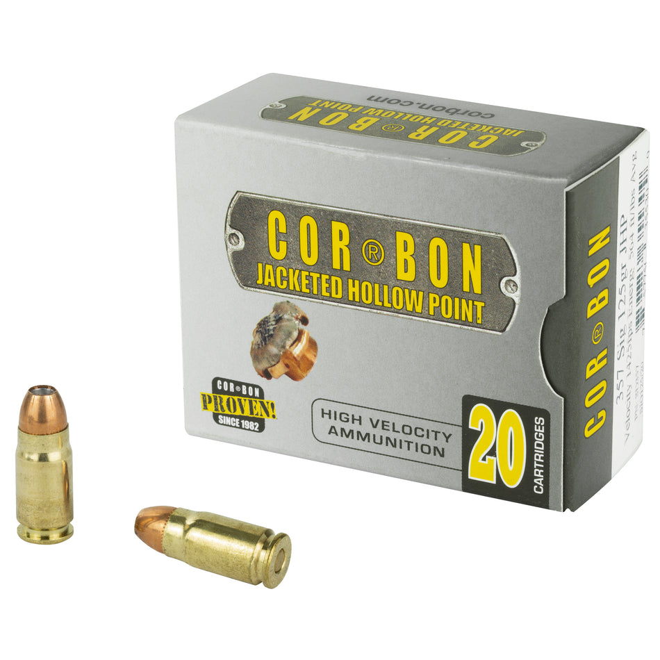 Cor-Bon .357 Sig 357SIG125 Self Defense Jacketed Hollow Point JHP 125 Grain