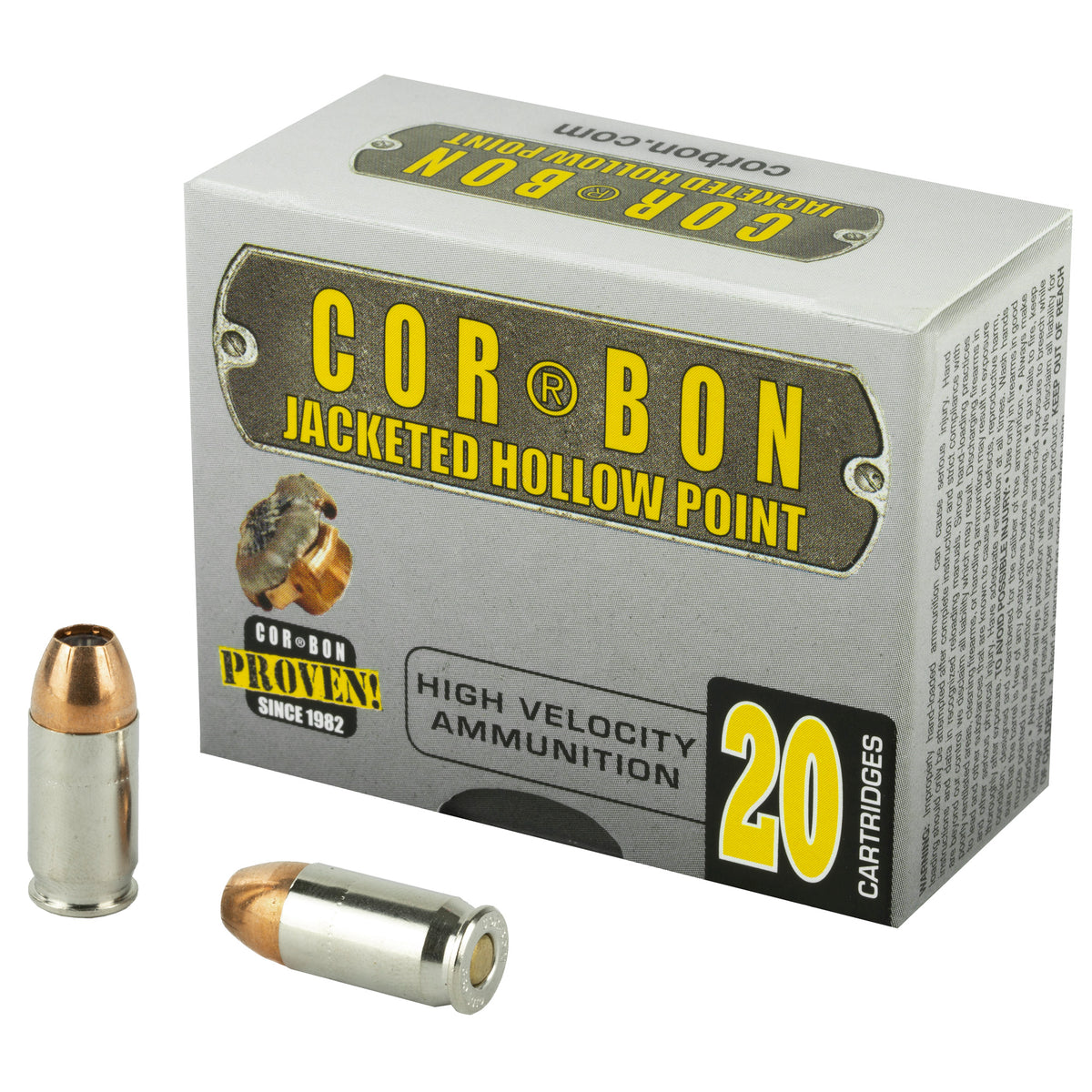 Cor-Bon .380 ACP/Auto 38090 Self Defense Jacketed Hollow Point JHP 90 Grain