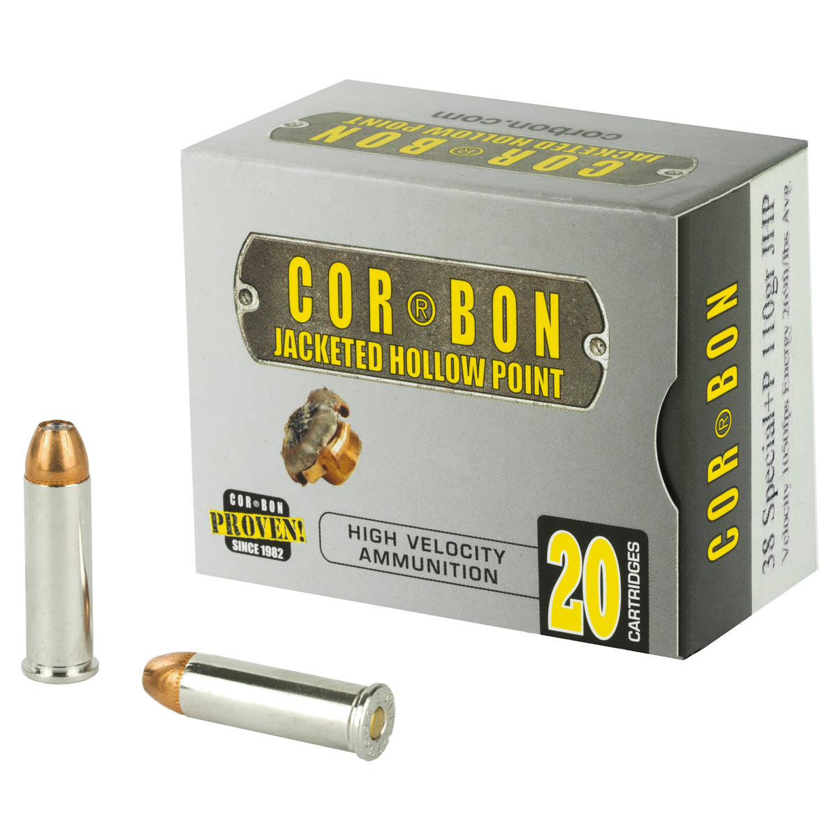Cor-Bon .38 Special 38110 Self Defense +P Jacketed Hollow Point JHP 110 Grain