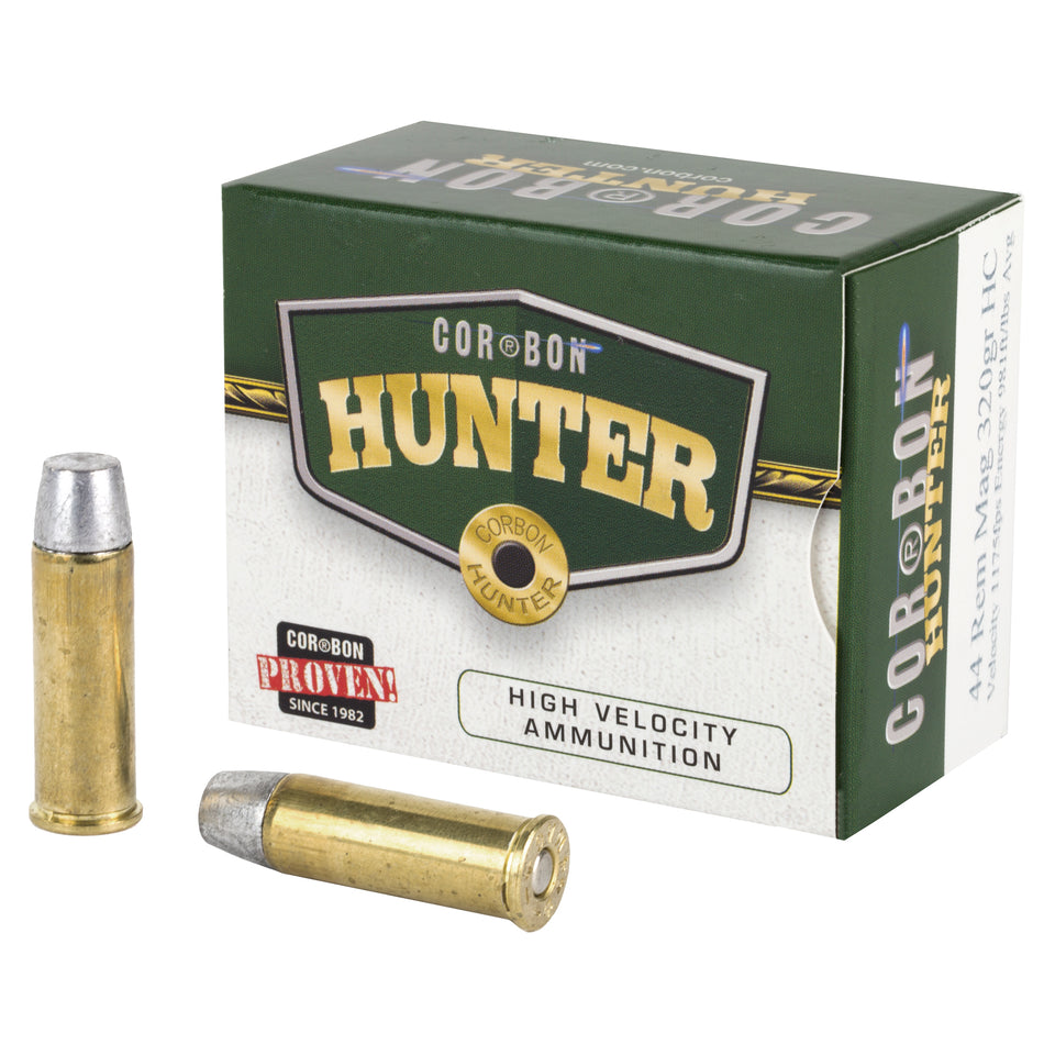 Cor-Bon .44 Magnum 44M320HC Hunting Hard Cast Jacketed Hollow Point JHP 320 Grain