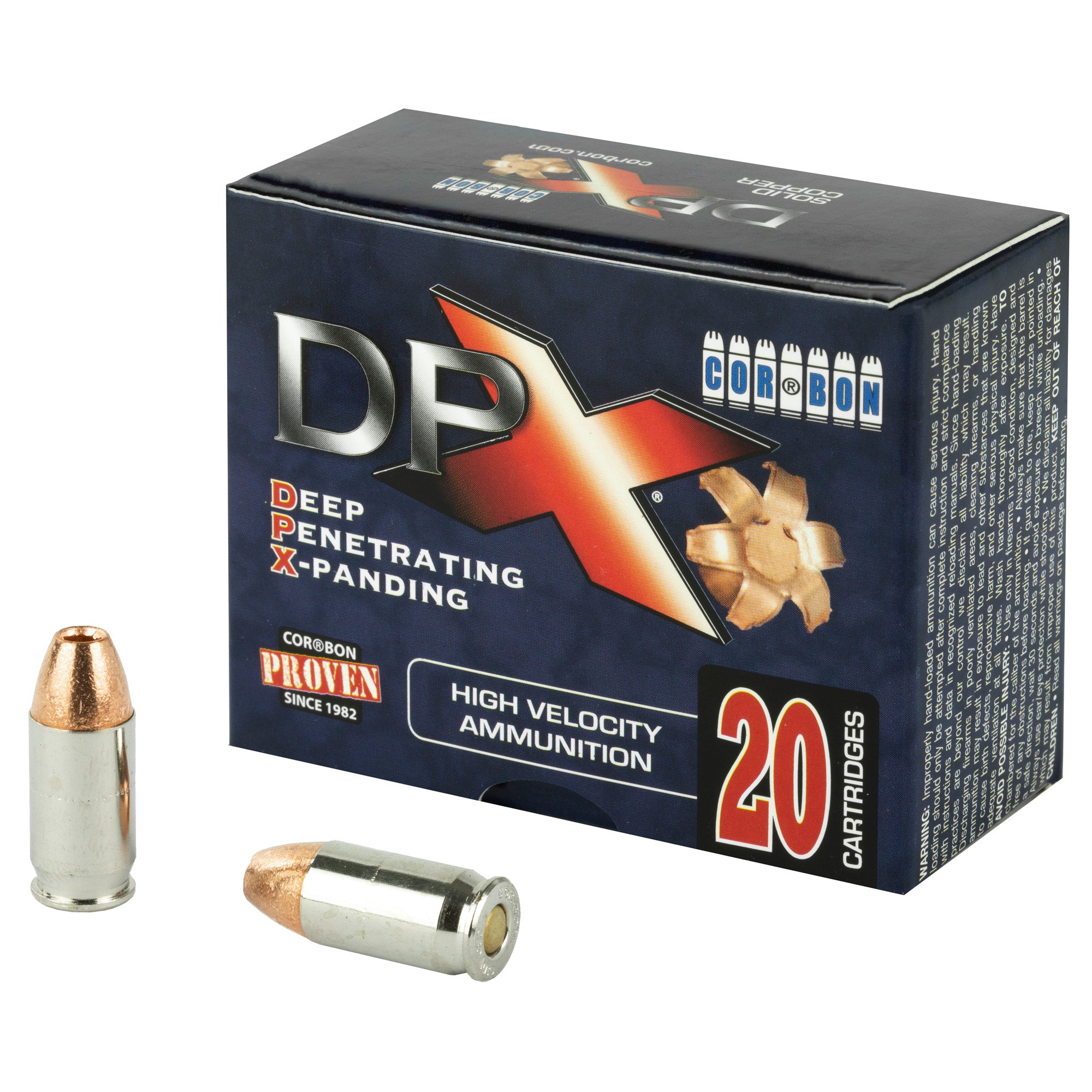 Cor-Bon .380 ACP/Auto DPX38080 Deep Penetrating X bullet XPB Jacketed Hollow Point JHP 80 Grain